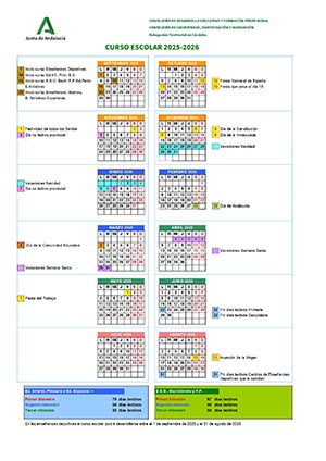 CALENDARIO ESCOLAR CURSO 2025-2026 CALENDARIO ESCOLAR CURSO 2025-2026