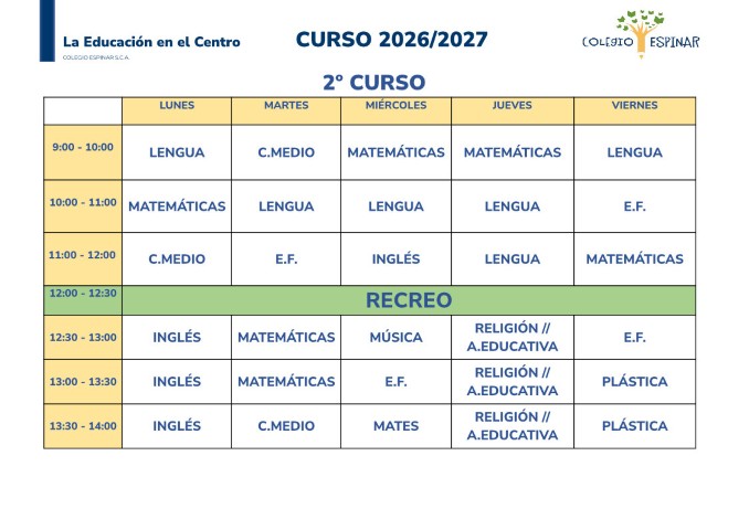 2º de Primaria